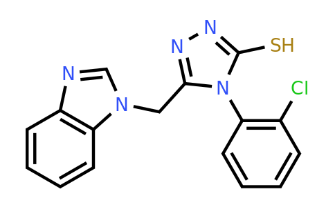 CAS 721903-50-0 | 5-[(1H-1,3-benzodiazol-1-yl)methyl]-4-(2-chlorophenyl)-4H-1,2,4-triazole-3-thiol