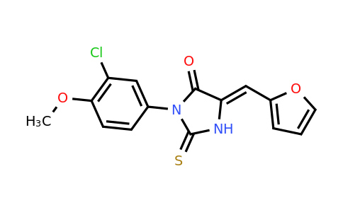 CAS 721903-54-4 | 3-(3-chloro-4-methoxyphenyl)-5-[(furan-2-yl)methylidene]-2-sulfanylideneimidazolidin-4-one