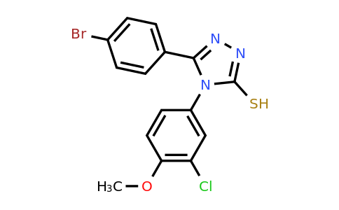 CAS 721903-60-2 | 5-(4-bromophenyl)-4-(3-chloro-4-methoxyphenyl)-4H-1,2,4-triazole-3-thiol