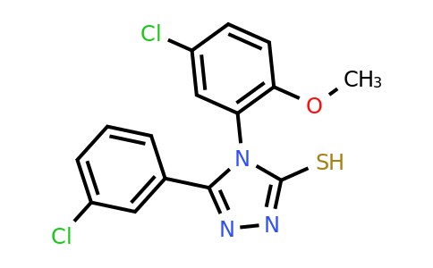 CAS 721916-31-0 | 4-(5-chloro-2-methoxyphenyl)-5-(3-chlorophenyl)-4H-1,2,4-triazole-3-thiol