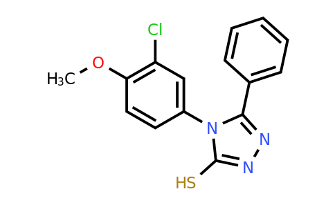 CAS 721916-33-2 | 4-(3-chloro-4-methoxyphenyl)-5-phenyl-4H-1,2,4-triazole-3-thiol