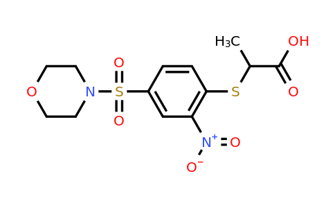 CAS 722461-30-5 | 2-{[4-(morpholine-4-sulfonyl)-2-nitrophenyl]sulfanyl}propanoic acid