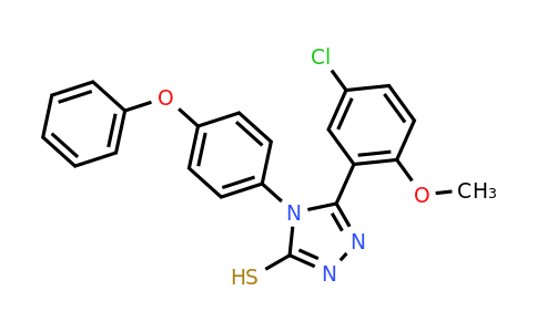 CAS 722464-10-0 | 5-(5-chloro-2-methoxyphenyl)-4-(4-phenoxyphenyl)-4H-1,2,4-triazole-3-thiol