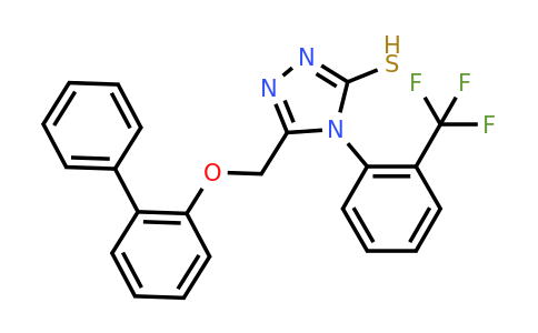 CAS 722464-17-7 | 5-({[1,1'-biphenyl]-2-yloxy}methyl)-4-[2-(trifluoromethyl)phenyl]-4H-1,2,4-triazole-3-thiol