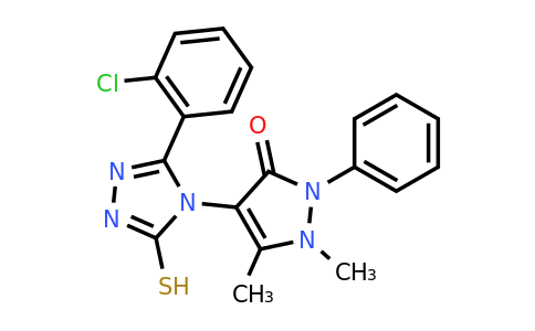 CAS 722464-23-5 | 4-[3-(2-chlorophenyl)-5-sulfanyl-4H-1,2,4-triazol-4-yl]-1,5-dimethyl-2-phenyl-2,3-dihydro-1H-pyrazol-3-one