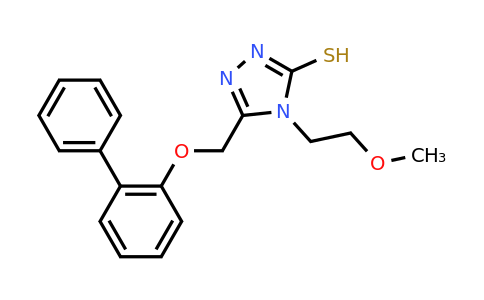 CAS 722464-29-1 | 5-({[1,1'-biphenyl]-2-yloxy}methyl)-4-(2-methoxyethyl)-4H-1,2,4-triazole-3-thiol