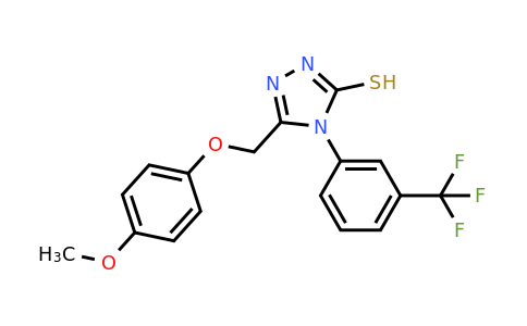 CAS 722465-42-1 | 5-[(4-methoxyphenoxy)methyl]-4-[3-(trifluoromethyl)phenyl]-4H-1,2,4-triazole-3-thiol