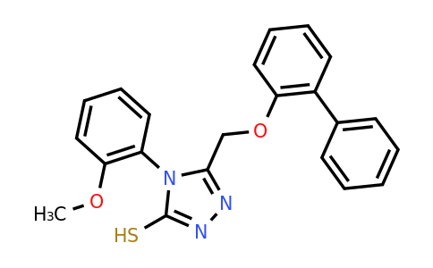 CAS 722465-89-6 | 5-({[1,1'-biphenyl]-2-yloxy}methyl)-4-(2-methoxyphenyl)-4H-1,2,4-triazole-3-thiol