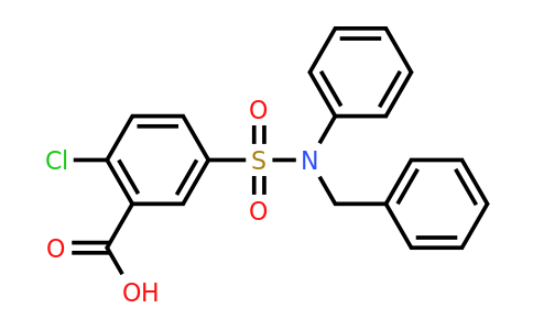 CAS 722466-22-0 | 5-[benzyl(phenyl)sulfamoyl]-2-chlorobenzoic acid