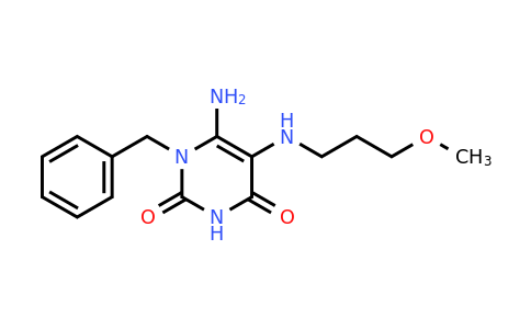 CAS 722471-88-7 | 6-amino-1-benzyl-5-[(3-methoxypropyl)amino]-1,2,3,4-tetrahydropyrimidine-2,4-dione