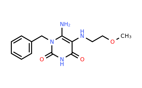 CAS 722471-91-2 | 6-amino-1-benzyl-5-[(2-methoxyethyl)amino]-1,2,3,4-tetrahydropyrimidine-2,4-dione