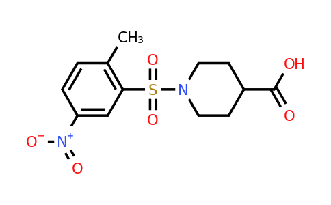 CAS 722473-59-8 | 1-(2-methyl-5-nitrobenzenesulfonyl)piperidine-4-carboxylic acid