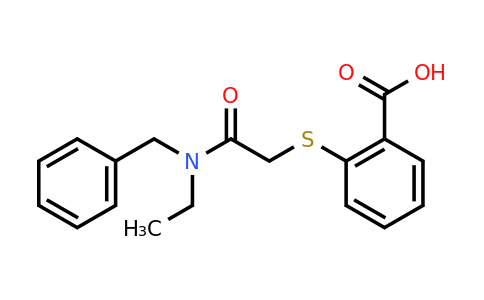 CAS 722476-66-6 | 2-({[benzyl(ethyl)carbamoyl]methyl}sulfanyl)benzoic acid