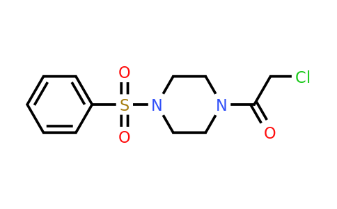 CAS 722491-33-0 | 1-[4-(benzenesulfonyl)piperazin-1-yl]-2-chloroethan-1-one