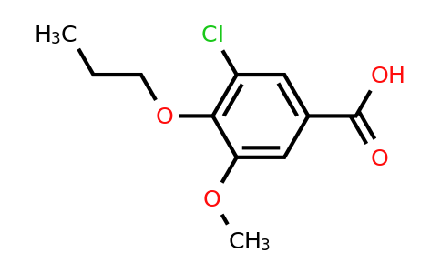 CAS 723245-47-4 | 3-chloro-5-methoxy-4-propoxybenzoic acid