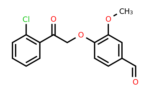 CAS 723331-77-9 | 4-[2-(2-chlorophenyl)-2-oxoethoxy]-3-methoxybenzaldehyde