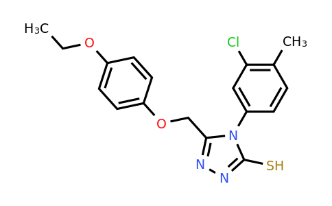 CAS 723332-61-4 | 4-(3-chloro-4-methylphenyl)-5-[(4-ethoxyphenoxy)methyl]-4H-1,2,4-triazole-3-thiol