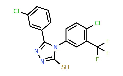 CAS 723332-80-7 | 4-[4-chloro-3-(trifluoromethyl)phenyl]-5-(3-chlorophenyl)-4H-1,2,4-triazole-3-thiol
