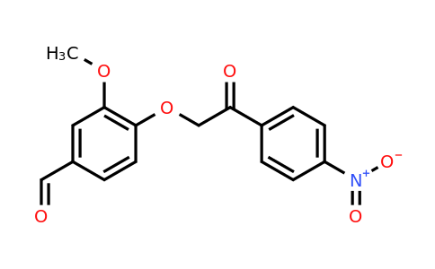 CAS 723333-43-5 | 3-methoxy-4-[2-(4-nitrophenyl)-2-oxoethoxy]benzaldehyde