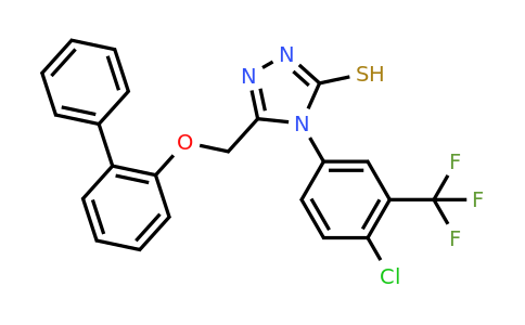 CAS 723333-51-5 | 5-({[1,1'-biphenyl]-2-yloxy}methyl)-4-[4-chloro-3-(trifluoromethyl)phenyl]-4H-1,2,4-triazole-3-thiol