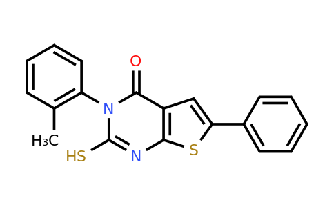 CAS 724704-32-9 | 3-(2-methylphenyl)-6-phenyl-2-sulfanyl-3H,4H-thieno[2,3-d]pyrimidin-4-one