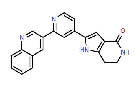 CAS 724711-21-1 | 2-(2-(Quinolin-3-yl)pyridin-4-yl)-6,7-dihydro-1H-pyrrolo[3,2-c]pyridin-4(5H)-one