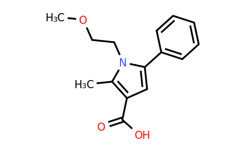 CAS 724744-79-0 | 1-(2-Methoxyethyl)-2-methyl-5-phenyl-1H-pyrrole-3-carboxylic acid