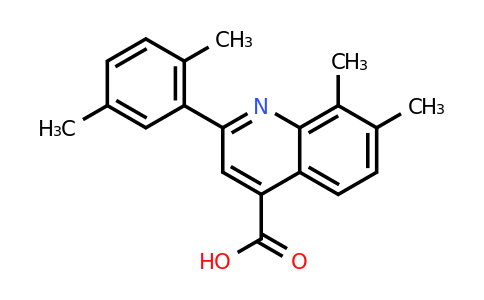 CAS 724749-08-0 | 2-(2,5-Dimethylphenyl)-7,8-dimethylquinoline-4-carboxylic acid