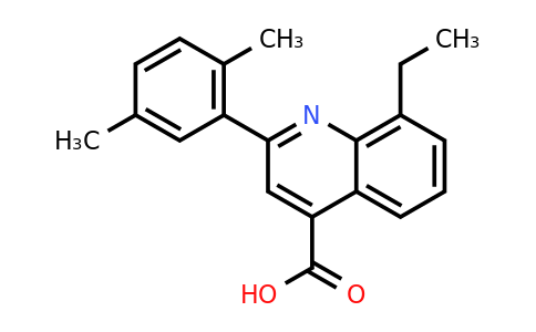 CAS 724749-09-1 | 2-(2,5-Dimethylphenyl)-8-ethylquinoline-4-carboxylic acid