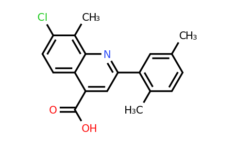 CAS 724749-36-4 | 7-Chloro-2-(2,5-dimethylphenyl)-8-methylquinoline-4-carboxylic acid