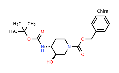 CAS 724787-53-5 | (3R,4R)-Benzyl 4-((tert-butoxycarbonyl)amino)-3-hydroxypiperidine-1-carboxylate