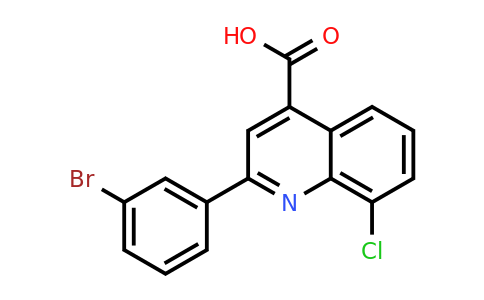 CAS 725217-59-4 | 2-(3-Bromophenyl)-8-chloroquinoline-4-carboxylic acid