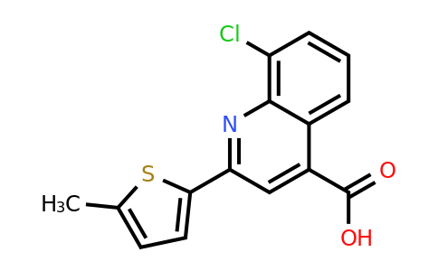 CAS 725221-34-1 | 8-Chloro-2-(5-methylthiophen-2-yl)quinoline-4-carboxylic acid