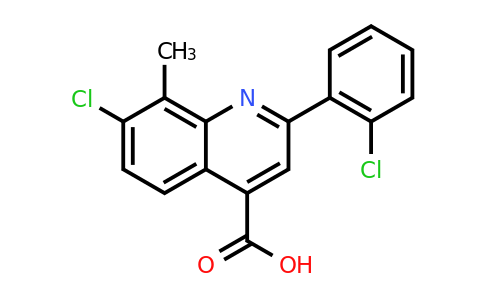 CAS 725221-35-2 | 7-Chloro-2-(2-chlorophenyl)-8-methylquinoline-4-carboxylic acid