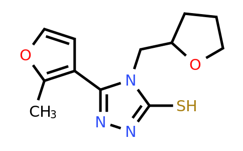 CAS 725222-15-1 | 5-(2-Methylfuran-3-yl)-4-((tetrahydrofuran-2-yl)methyl)-4H-1,2,4-triazole-3-thiol