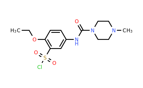 CAS 725234-38-8 | 2-Ethoxy-5-[(4-methyl-piperazine-1-carbonyl)-amino]-benzenesulfonyl chloride