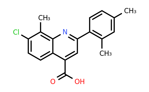 CAS 725244-73-5 | 7-Chloro-2-(2,4-dimethylphenyl)-8-methylquinoline-4-carboxylic acid