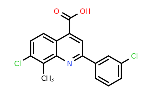 CAS 725244-74-6 | 7-Chloro-2-(3-chlorophenyl)-8-methylquinoline-4-carboxylic acid