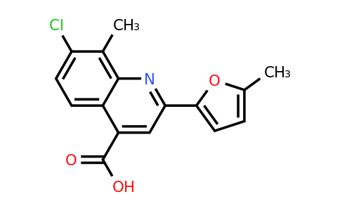 7-Chloro-8-methyl-2-(5-methylfuran-2-yl)quinoline-4-carboxylic acid