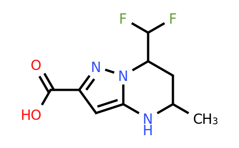 CAS 725699-03-6 | 7-(Difluoromethyl)-5-methyl-4,5,6,7-tetrahydropyrazolo[1,5-a]pyrimidine-2-carboxylic acid