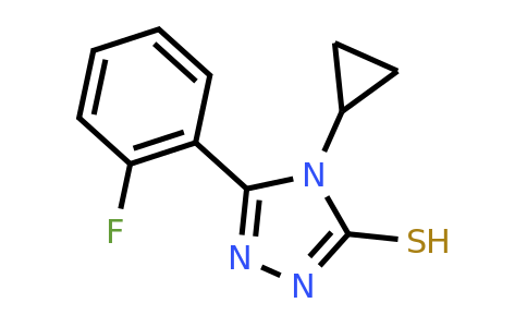 CAS 725710-47-4 | 4-cyclopropyl-5-(2-fluorophenyl)-4H-1,2,4-triazole-3-thiol