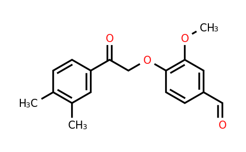 CAS 725710-53-2 | 4-[2-(3,4-dimethylphenyl)-2-oxoethoxy]-3-methoxybenzaldehyde