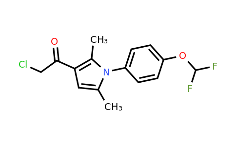 CAS 725710-57-6 | 2-chloro-1-{1-[4-(difluoromethoxy)phenyl]-2,5-dimethyl-1H-pyrrol-3-yl}ethan-1-one