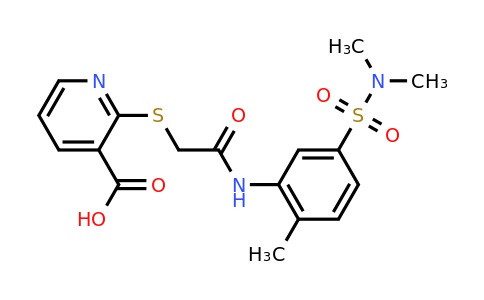 CAS 725716-30-3 | 2-[({[5-(dimethylsulfamoyl)-2-methylphenyl]carbamoyl}methyl)sulfanyl]pyridine-3-carboxylic acid