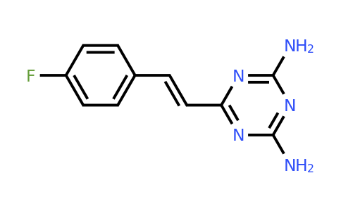 CAS 726-33-0 | 6-(4-Fluorostyryl)-1,3,5-triazine-2,4-diamine