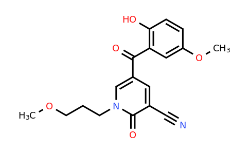 CAS 726146-05-0 | 5-(2-hydroxy-5-methoxybenzoyl)-1-(3-methoxypropyl)-2-oxo-1,2-dihydropyridine-3-carbonitrile