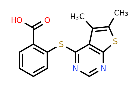 CAS 726151-17-3 | 2-({5,6-dimethylthieno[2,3-d]pyrimidin-4-yl}sulfanyl)benzoic acid