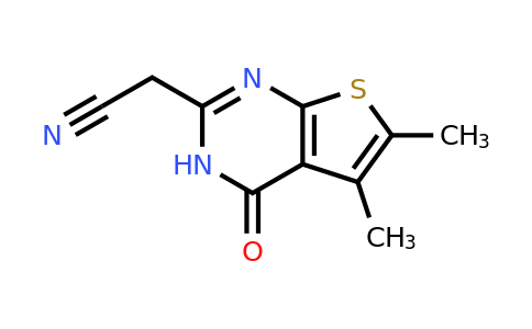 CAS 726151-97-9 | 2-{5,6-dimethyl-4-oxo-3H,4H-thieno[2,3-d]pyrimidin-2-yl}acetonitrile