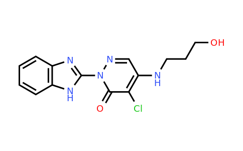 CAS 726152-52-9 | 2-(1H-1,3-benzodiazol-2-yl)-4-chloro-5-[(3-hydroxypropyl)amino]-2,3-dihydropyridazin-3-one
