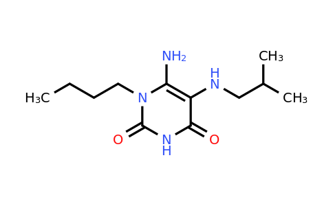 CAS 726152-59-6 | 6-amino-1-butyl-5-[(2-methylpropyl)amino]-1,2,3,4-tetrahydropyrimidine-2,4-dione